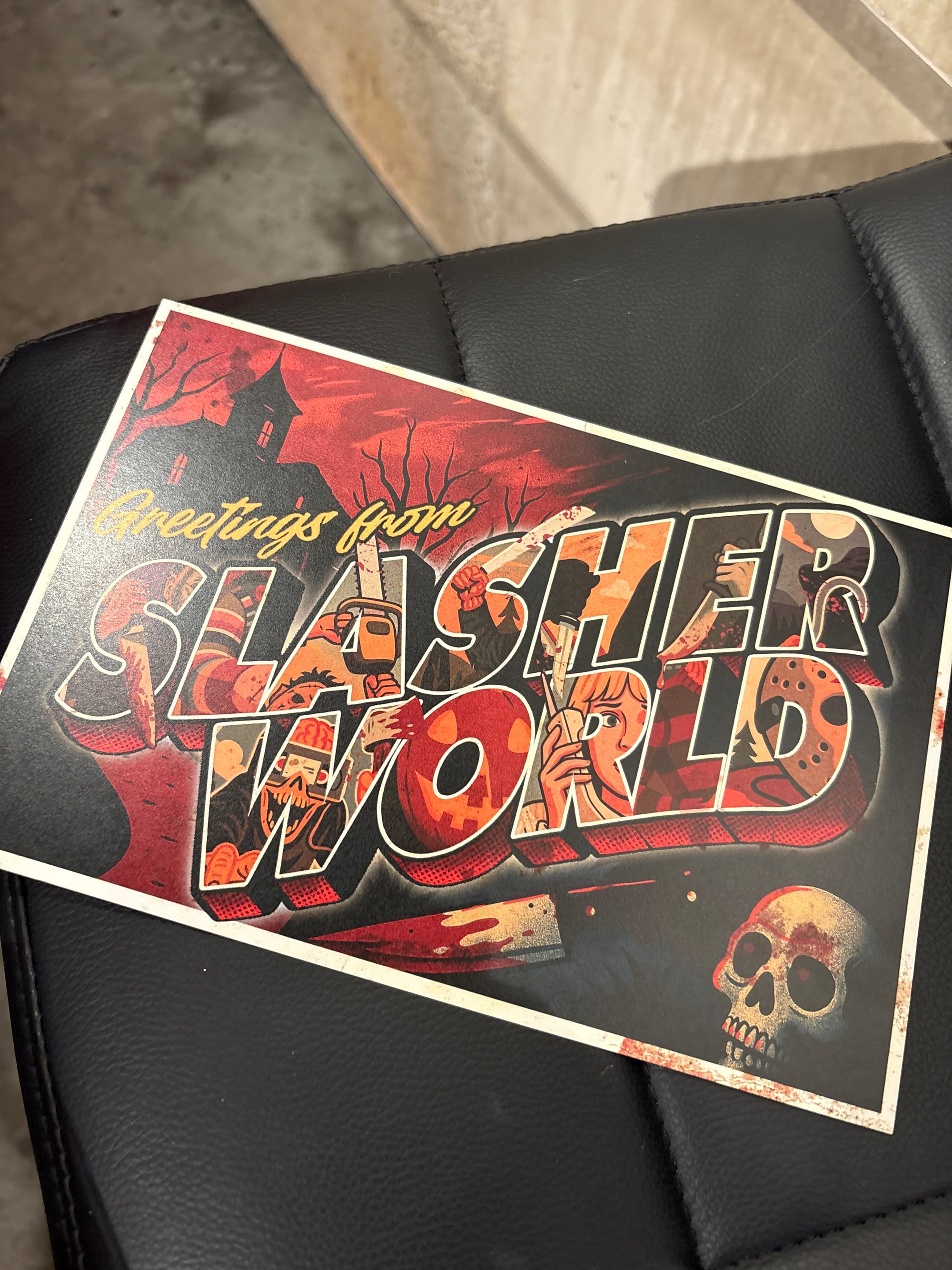 Slasher World Postcard 6x9