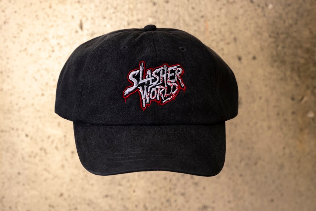 Slasher World Logo Black Hat