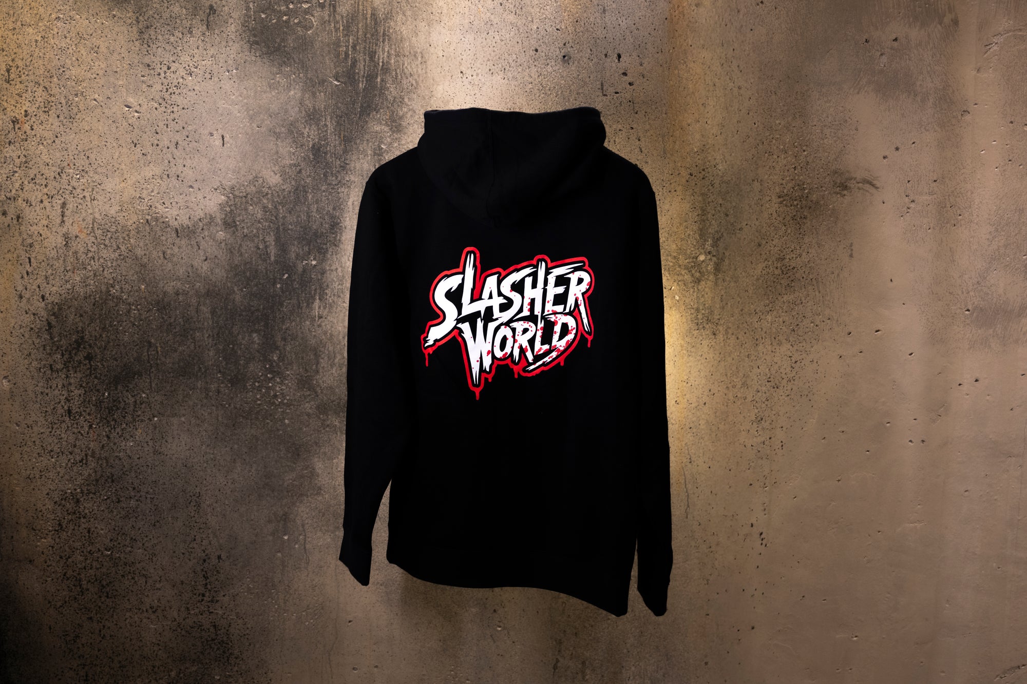 Slasher World Zip-Up Hoodie Black