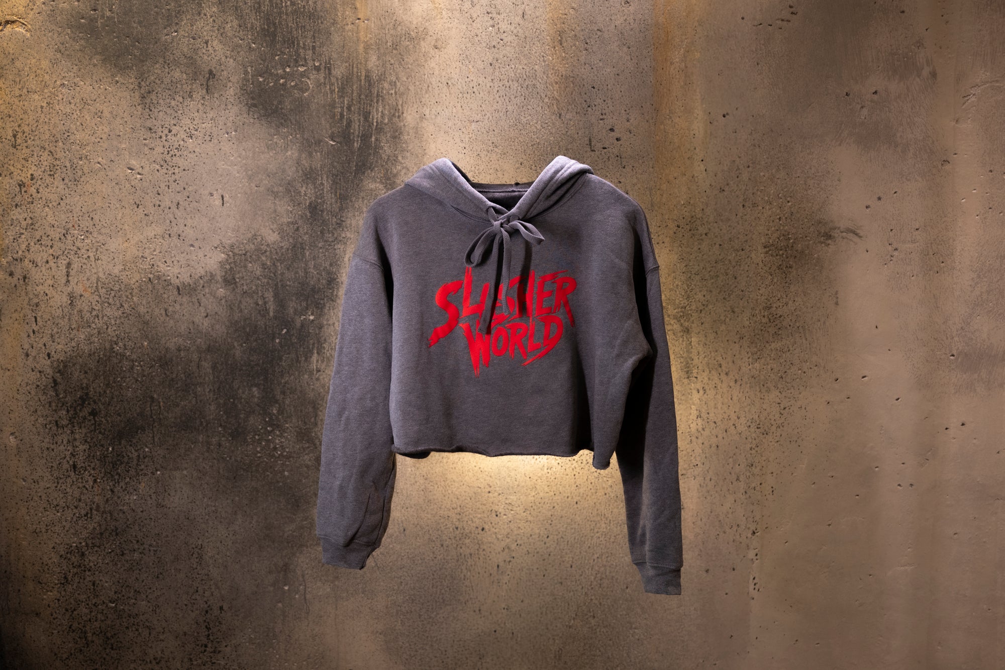 Slasher World Crop Hoodie