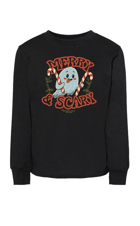 Merry & Scary Ghostie Kids Longsleeve
