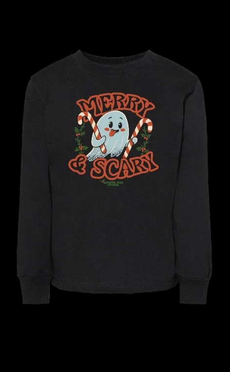 Merry & Scary Ghostie Kids Longsleeve