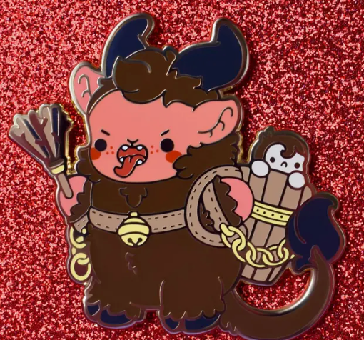 Cute Krampus Pin