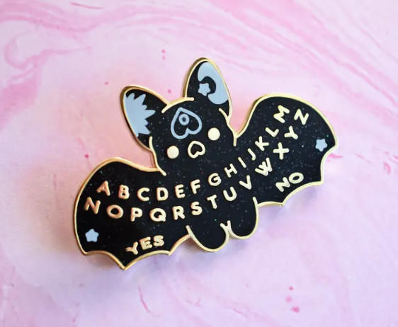 Spirit Board Bat Pin