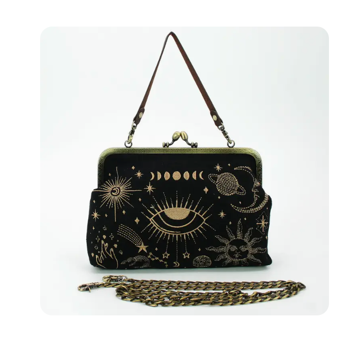 Celestial Kisslock Bag