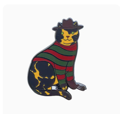 Nightmare Cat Pin