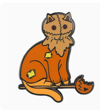 Trick or Treat Cat Pin