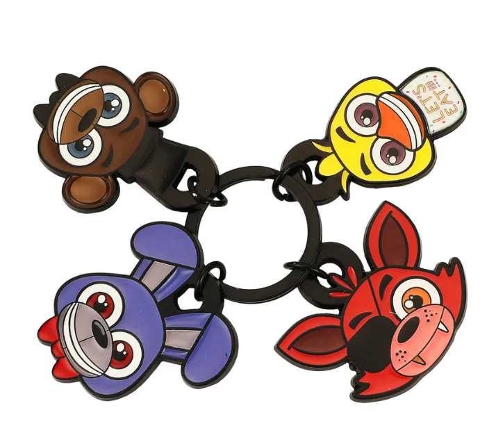 Five Nights at Freddys Character Multi Charm Keychain