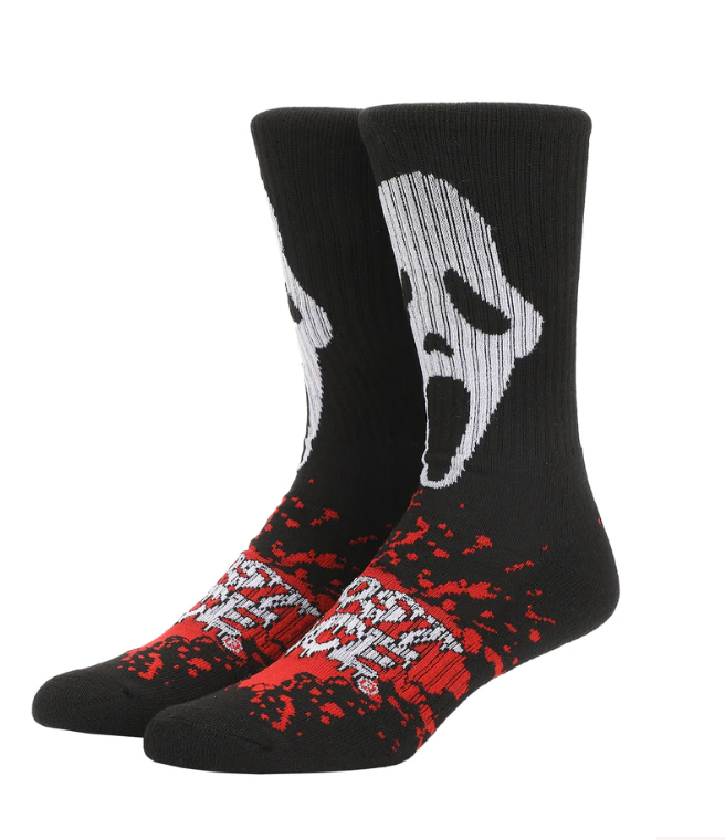 Ghostface Bloody Foot Crew Socks