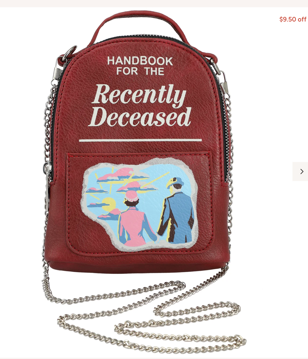 Beetlejuice Recenlty Deceased Book Mini Backpack Wristlit