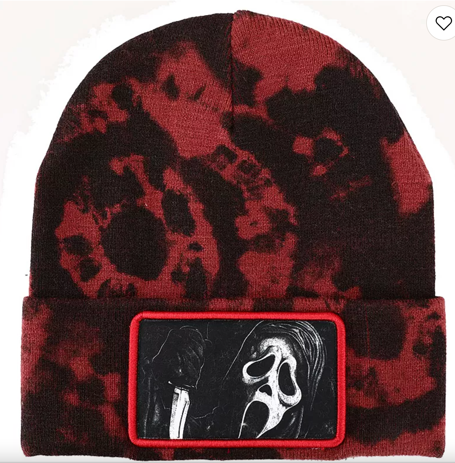 Ghostface Red & Black Beanie