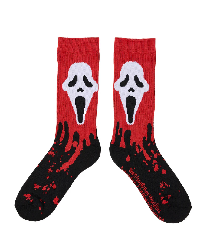 Ghostface with Blood Crew Socks