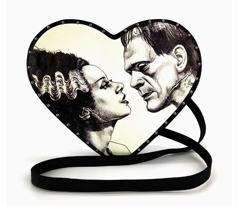 Heart Shape Bride and Frankenstein Bag