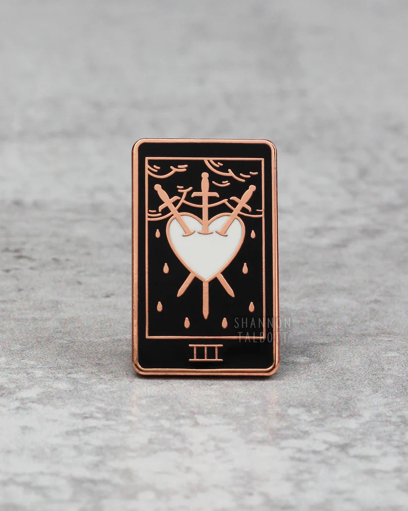 Three of Swords Tarot Pin
