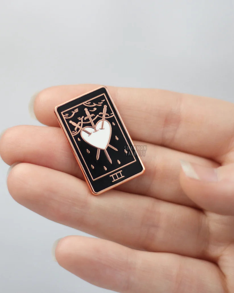 Three of Swords Tarot Pin